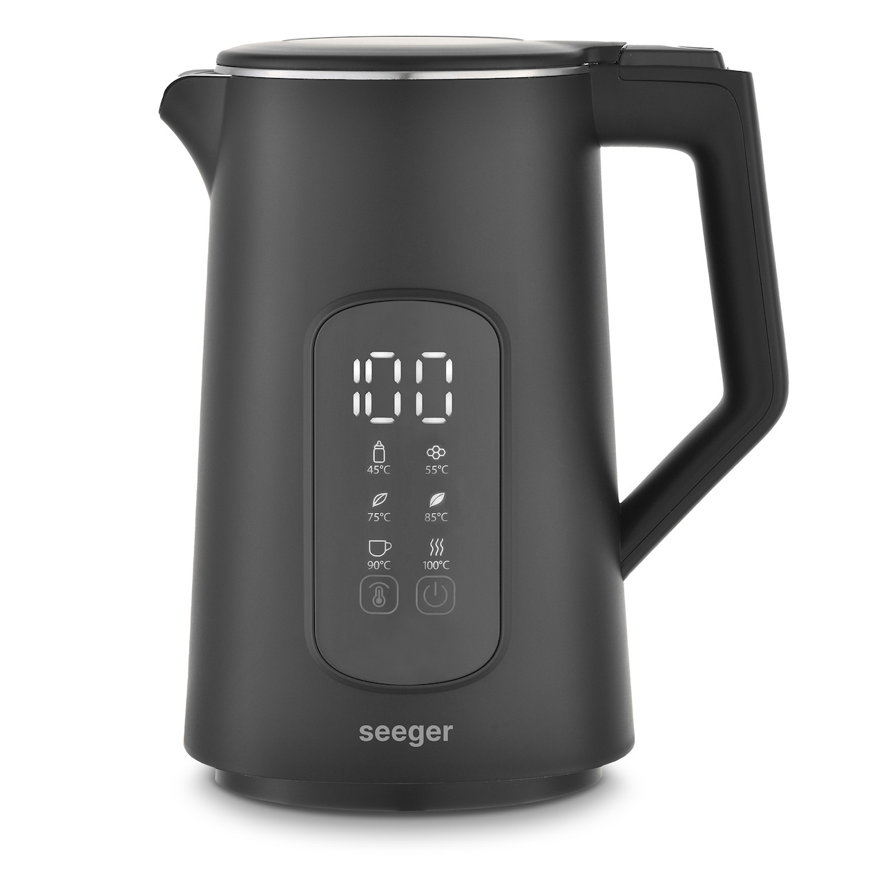 Seeger SGR1100BK Waterkoker Zwart