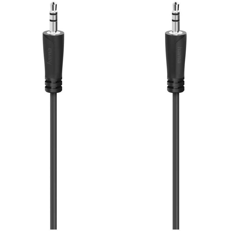 Hama Audiokabel 3,5-mm-jack - 3,5-mm-jack, stereo, 5,0 m Mini jack kabel afbeelding