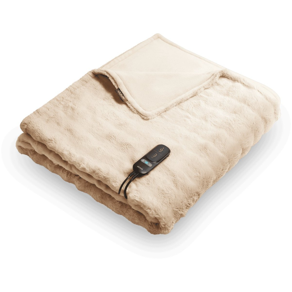 Duux Yentl Overblanket Bubble Rabbit Faux Fur (200x 2000) Elektrische deken Beige