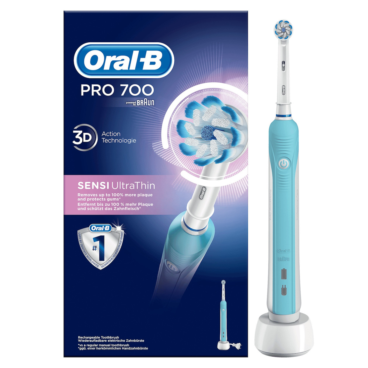 Oral B PRO 700 Sensi Clean Tandenborstel Blauw