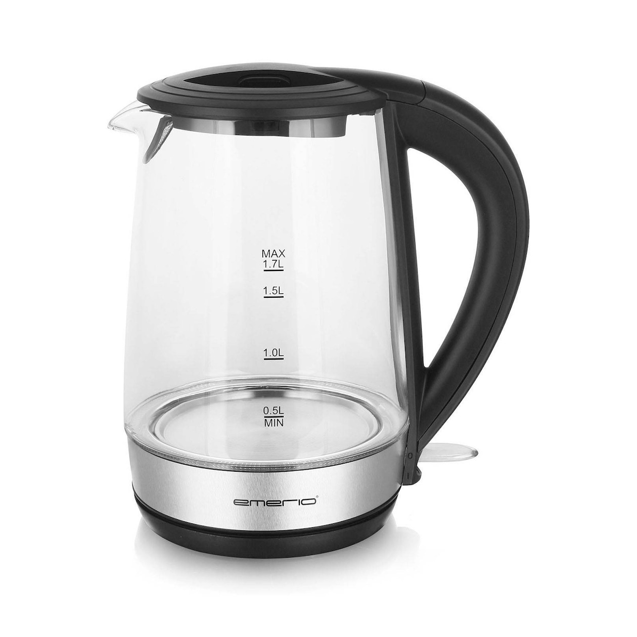 EMERIO WK-123131 Waterkoker Snoerloos, BPA-vrij RVS, Zwart