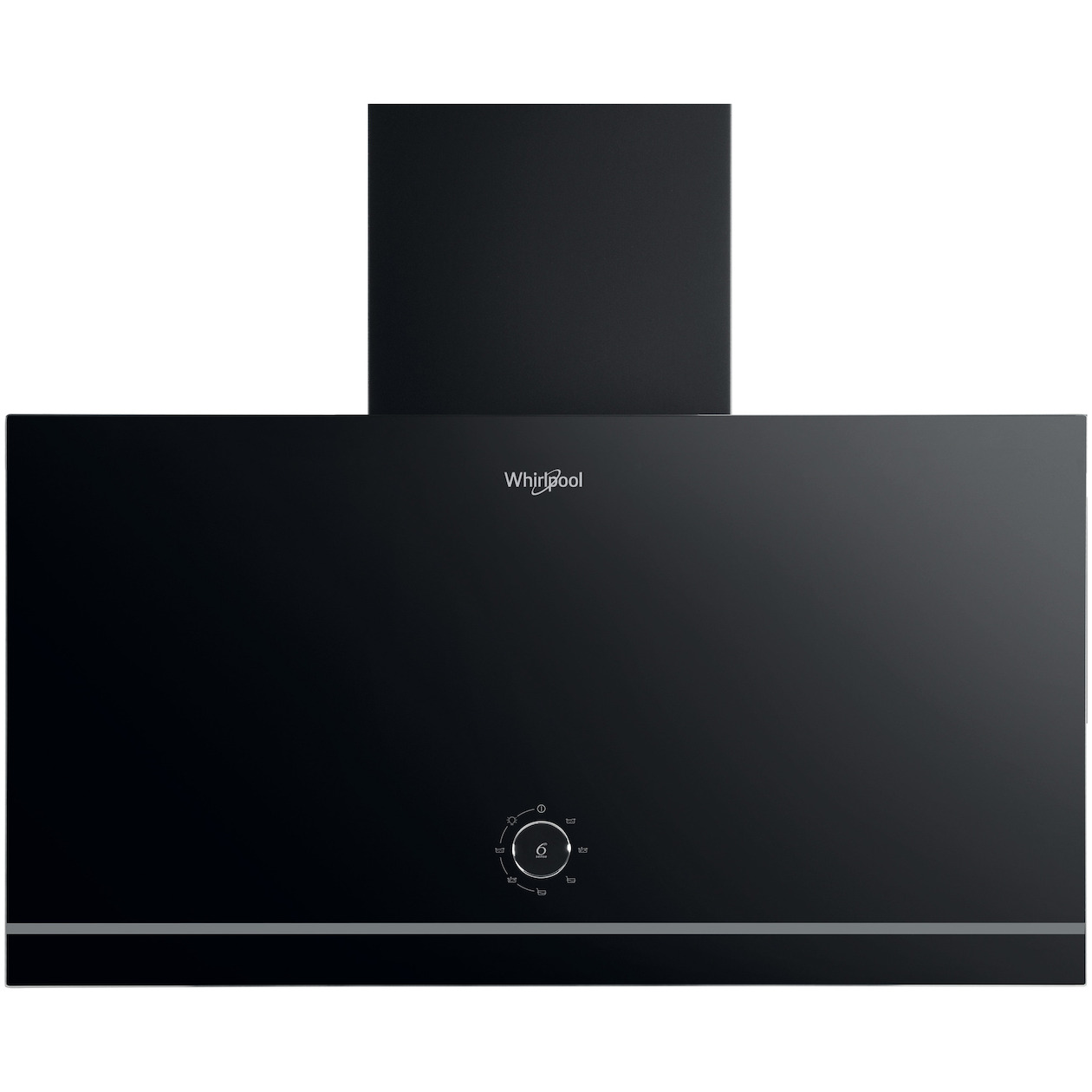 Whirlpool WHVA 62F LM K Afzuigkap vlakscherm Zwart afbeelding