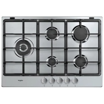 Whirlpool TGML 761 IX NL Gas kookplaat Grijs