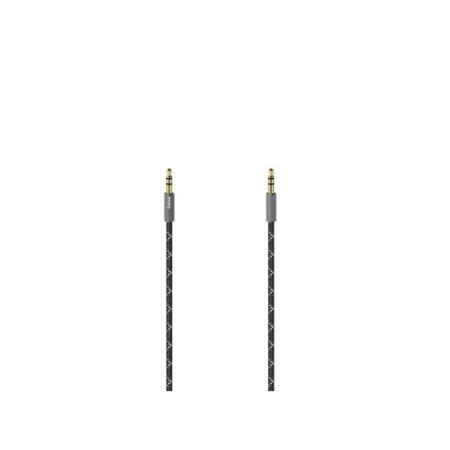 Hama Audiokabel, 3,5mm jack - 3,5mm jack, stereo, metaal, verguld, 0,75 m Mini jack kabel afbeelding
