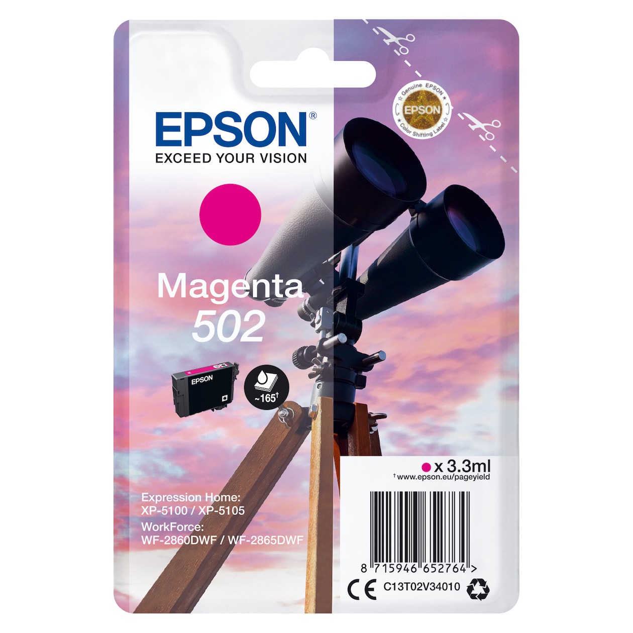 Epson - C13T02V34010 - 502 - Inktcartridge magenta