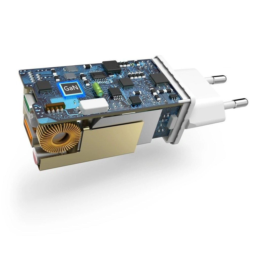 Hama Universele USB-C-notebook-netadapter, GaN, Power Delivery (PD), 5-20V/65W Oplader Wit, foto 2