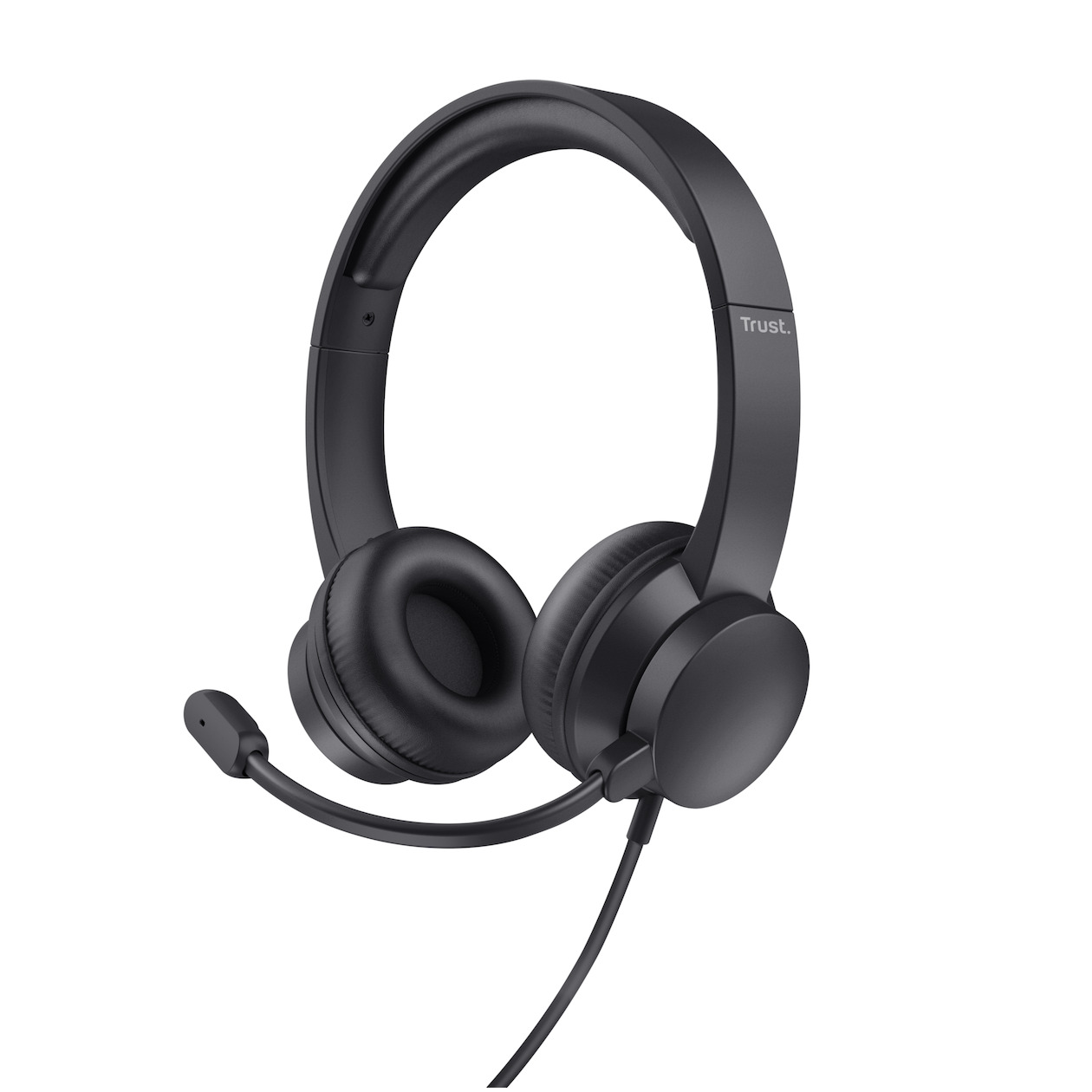 Trust HS-150 Analoge PC Headset Headset Zwart