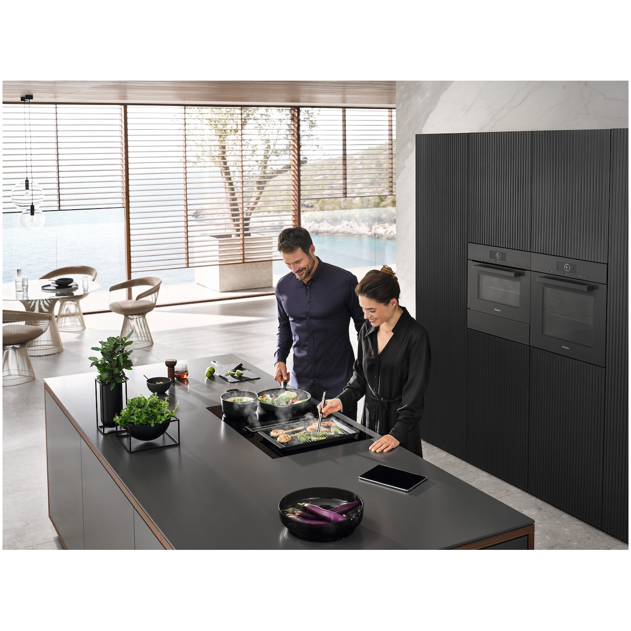 Miele KMDA7473-1 FL Inductie kookplaat met afzuiging Zwart, foto 3