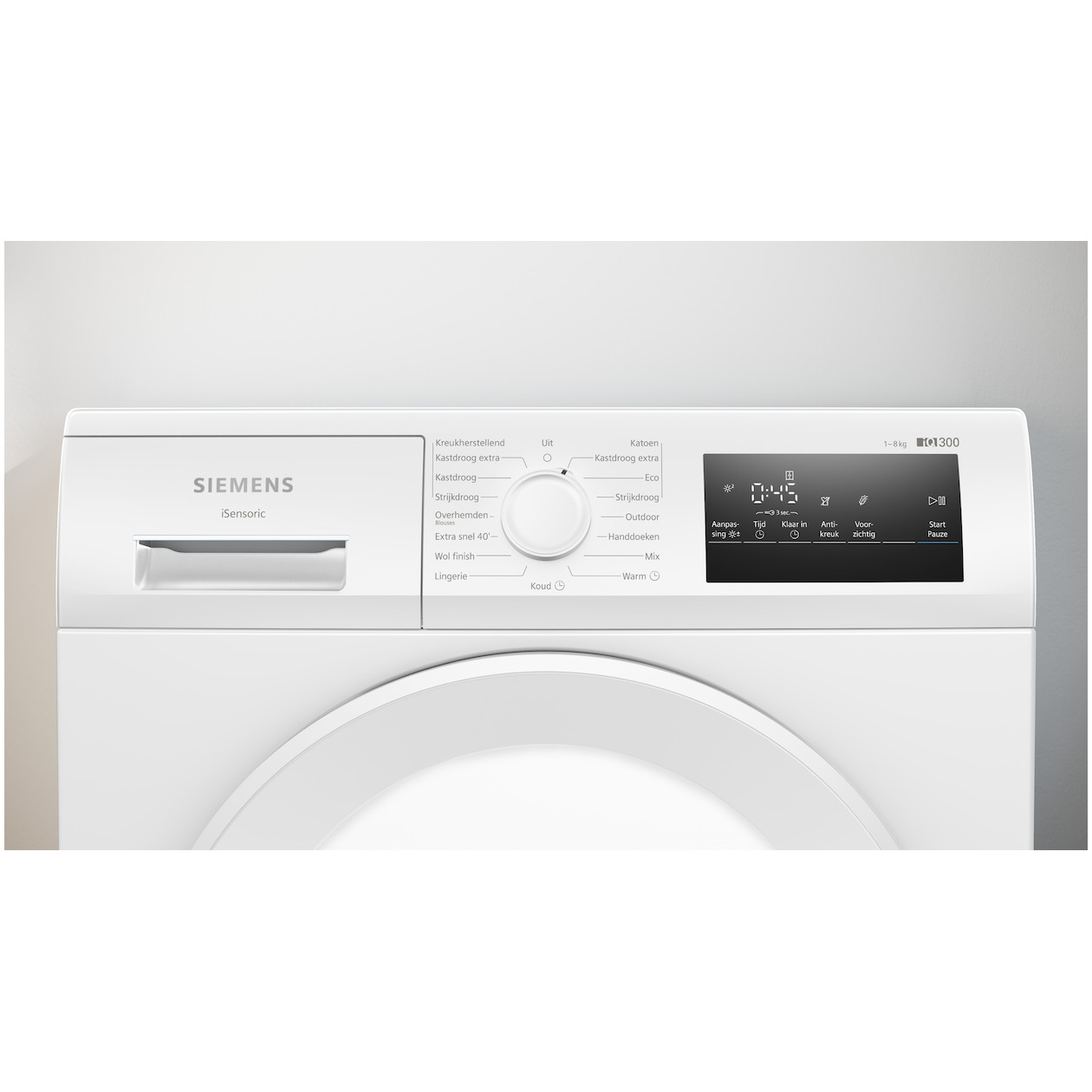 Siemens WT43H00SNL Warmtepompdroger Wit afbeelding