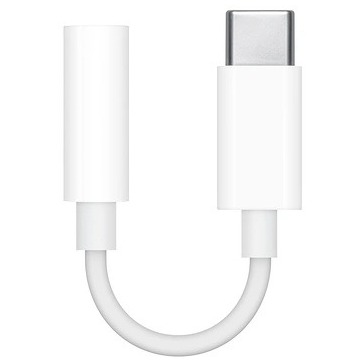 Apple USB-C naar 3,5 mm Jack Adapter Telefonie accessoire Wit afbeelding
