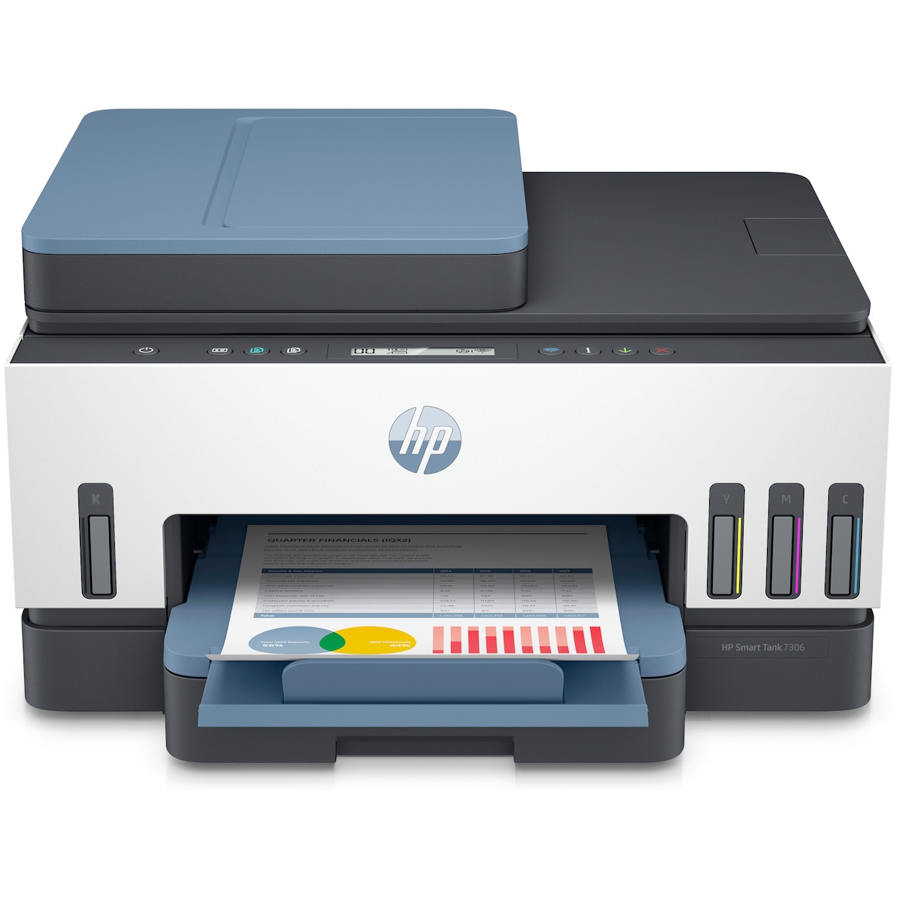 HP Smart Tank 7306 All-in-one inkjet printer Blauw