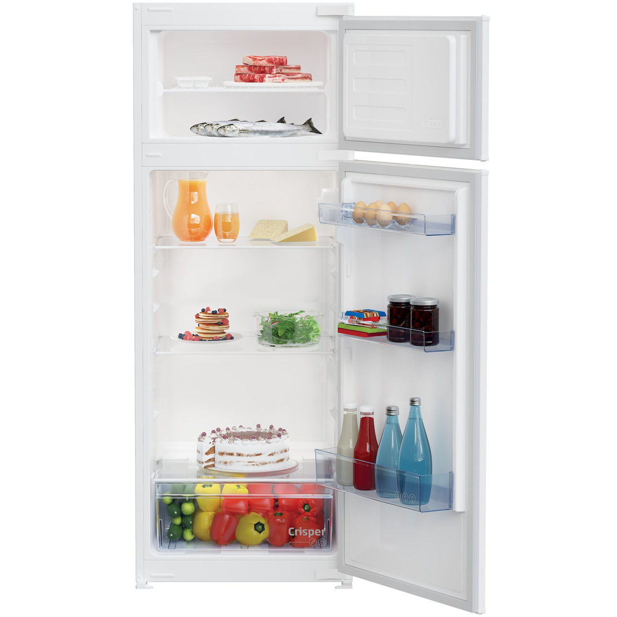 Beko BDSA250K4SN Inbouw koel-vriescombinatie