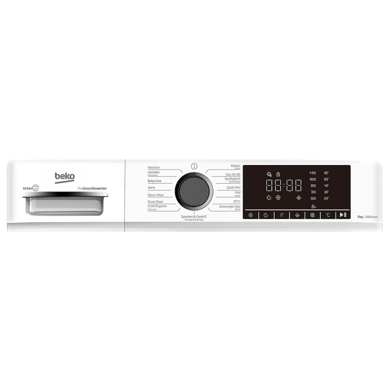 Beko B1W764WB wasmachine, wit, foto 3