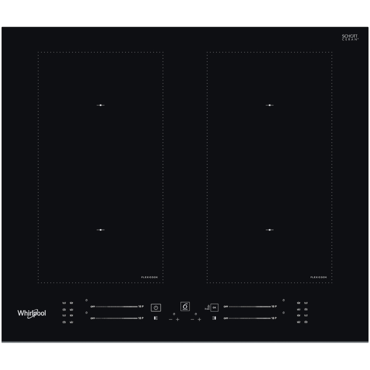 Whirlpool WL S3160 BF Inductie kookplaat Zwart