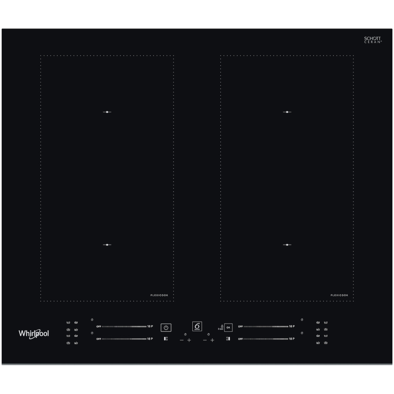 Whirlpool WL S3160 BF Inductie kookplaat Zwart afbeelding