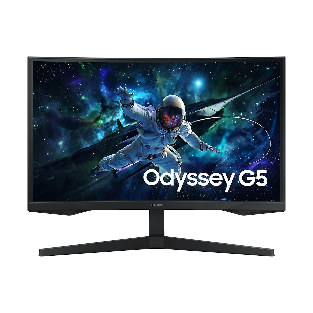 Samsung Odyssey G5 LS27CG552EUXEN Monitor Zwart afbeelding