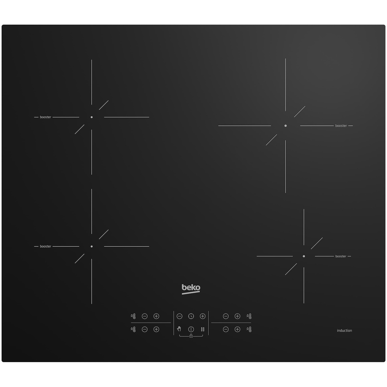 Beko HII64200SMT Selective Line Inductie kookplaat Zwart afbeelding