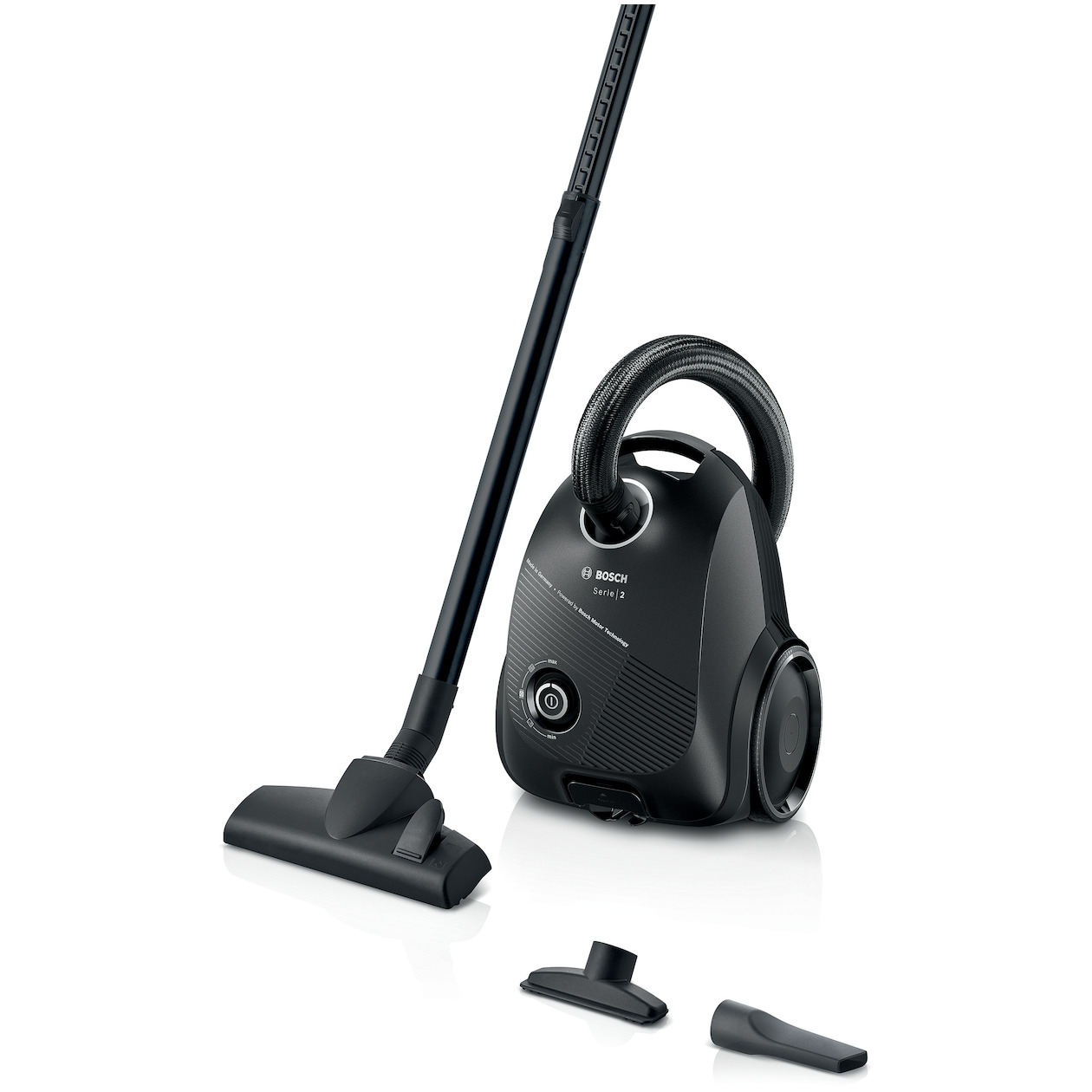 Bosch BGDS2BAL Stofzuiger met zak Zwart