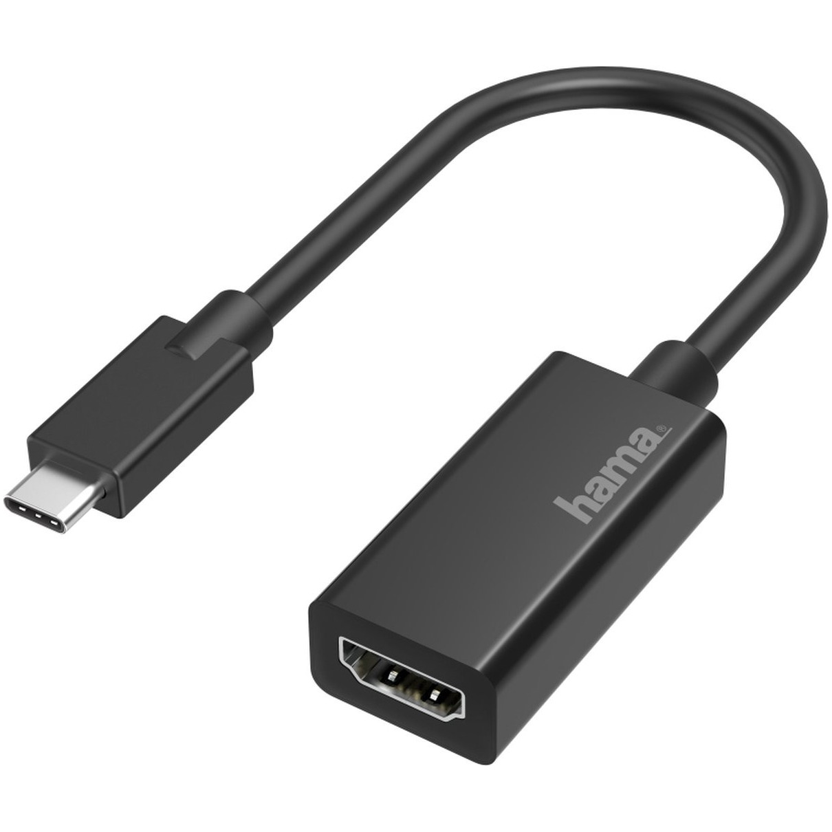 Hama Video-adapter USB-C naar HDMI Ultra-HD 4K HDMI kabel afbeelding