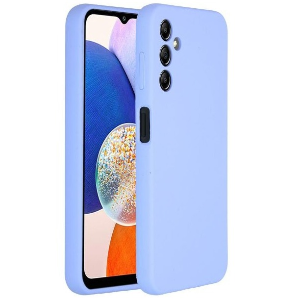 Accezz Liquid Silicone Backcover Samsung Galaxy A14 (5G) Telefoonhoesje Paars afbeelding