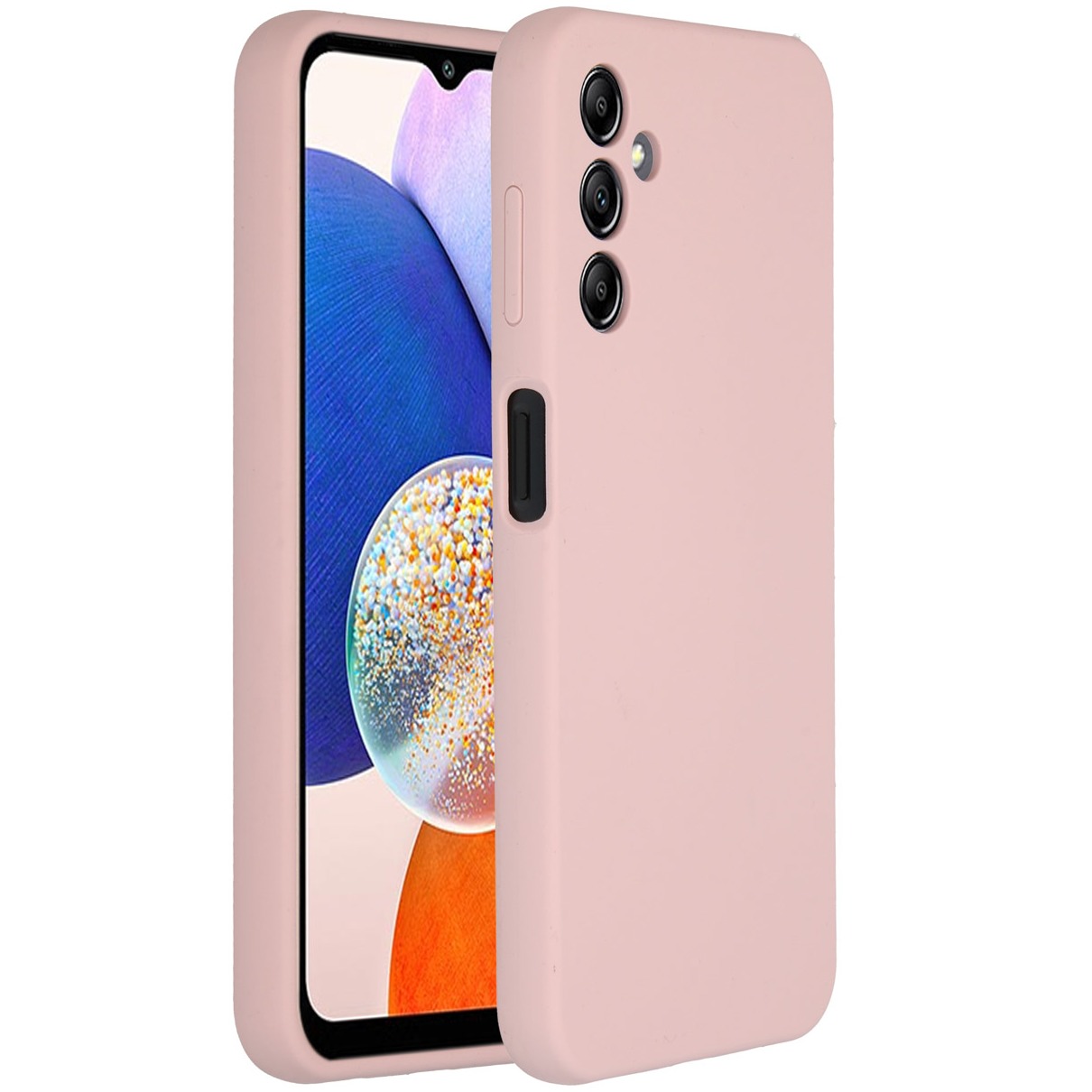 Accezz Liquid Silicone Backcover Samsung Galaxy A14 (5G) Telefoonhoesje Roze afbeelding