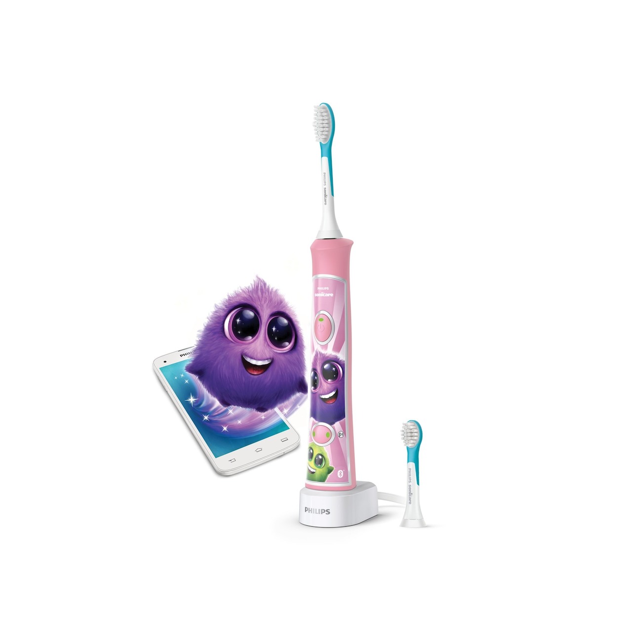 Philips HX6352/42 Sonicare kids Tandenborstel Roze afbeelding