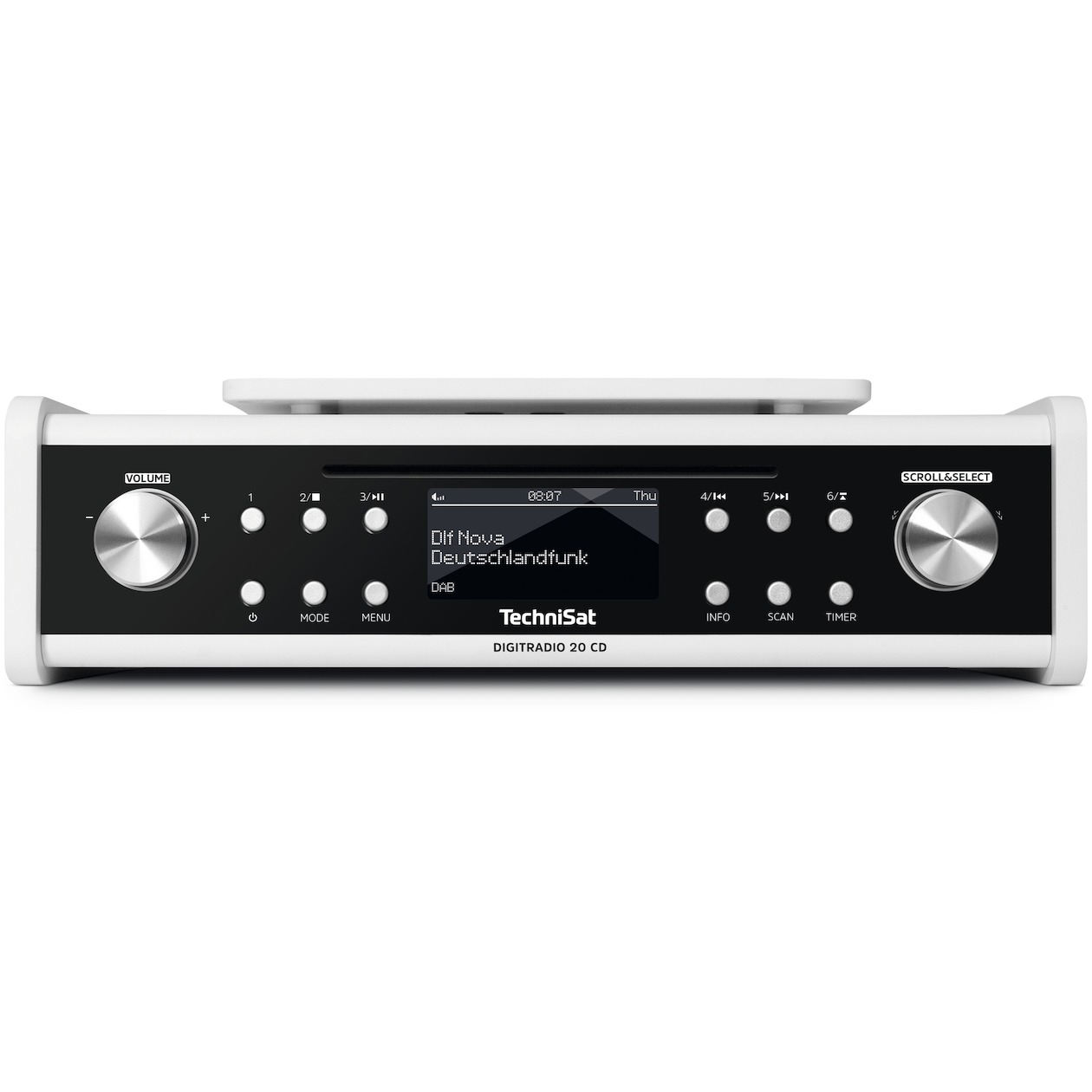 TechniSat DigitRadio 20 CD DAB radio Wit afbeelding