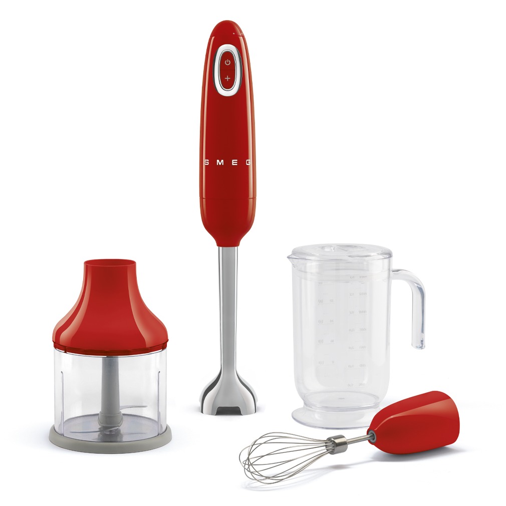 Smeg HBF03RDEU Staafmixer Rood