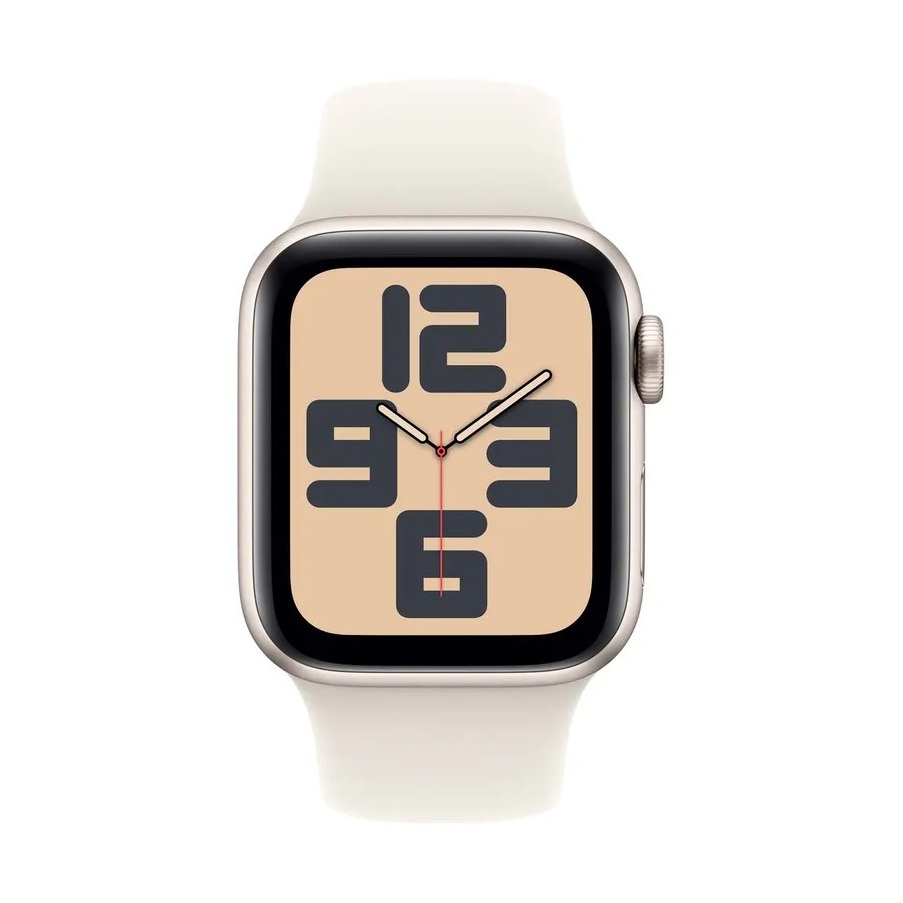Apple Watch SE GPS 40mm Aluminium Case met Sport Band - S/M Smartwatch Grijs afbeelding