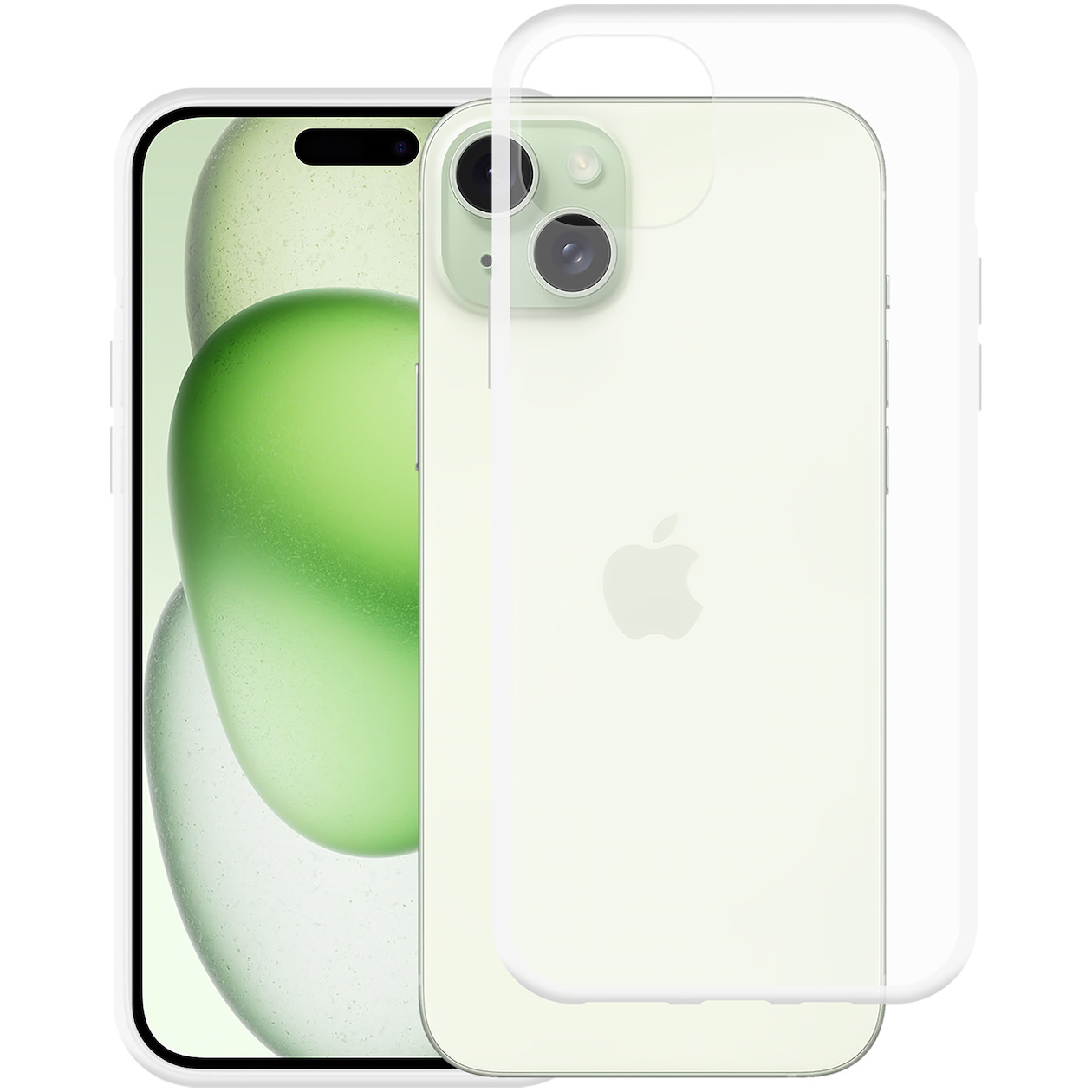 Just in Case Soft TPU Case voor Apple iPhone 15 Plus Telefoonhoesje Transparant afbeelding