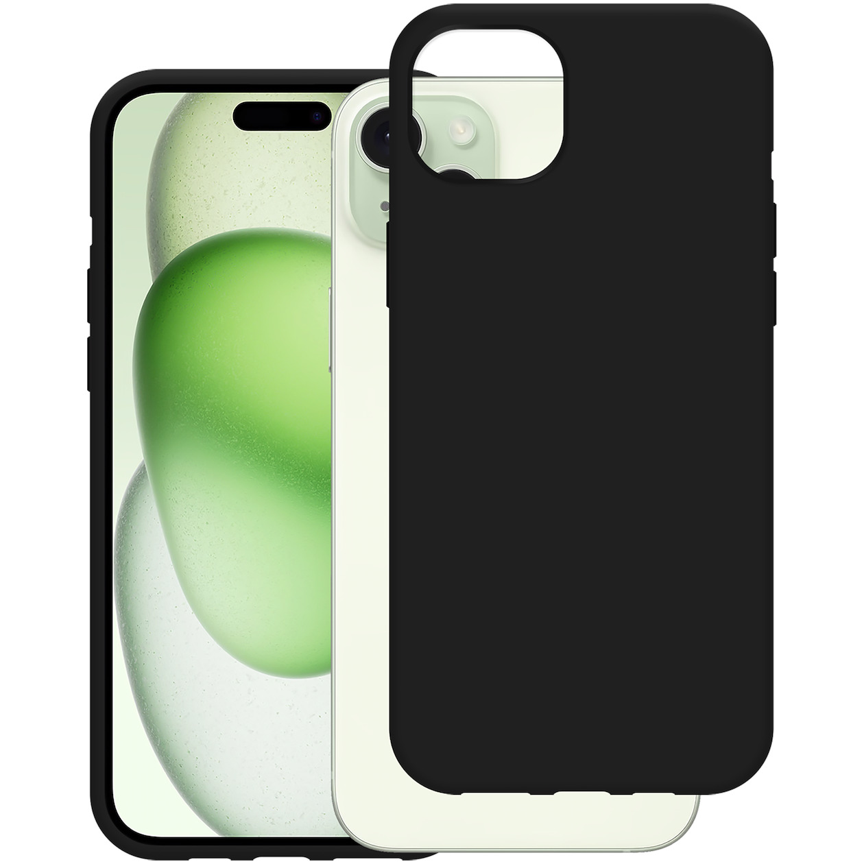 Just in Case Soft TPU Case voor Apple iPhone 15 Plus Telefoonhoesje Zwart