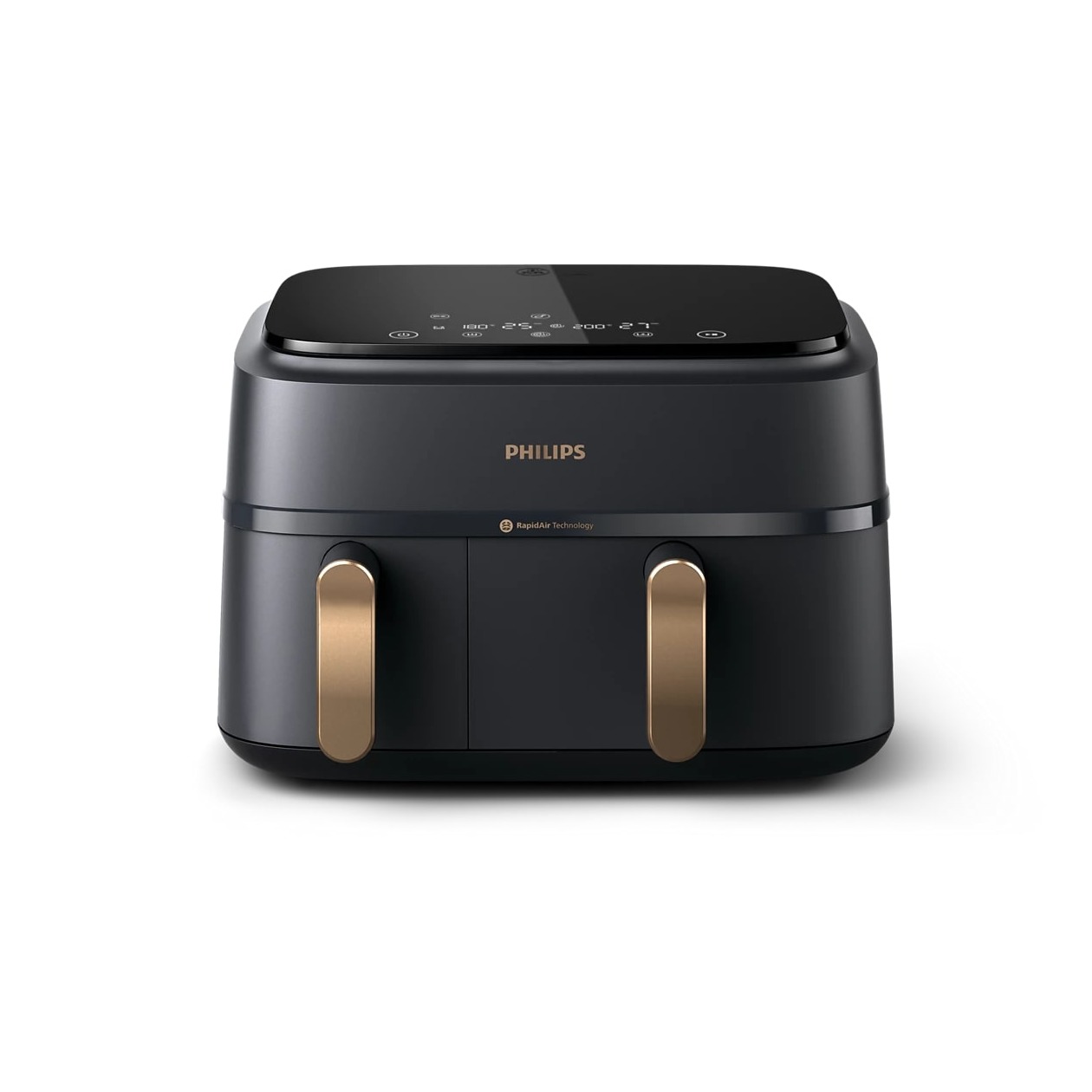 Philips NA352/04 Dual Basket Airfryer Zwart afbeelding
