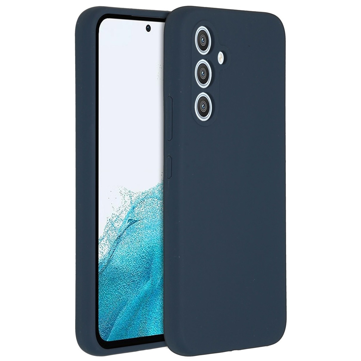 Accezz Liquid Silicone Backcover Samsung Galaxy A54 (5G) Telefoonhoesje Blauw afbeelding