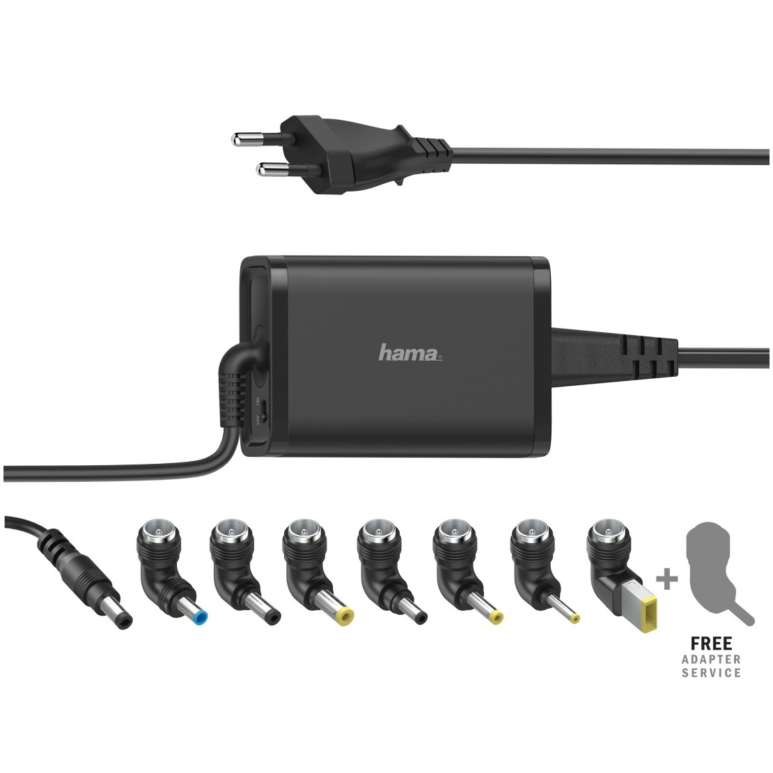 Hama UNIVERSELE NOTEBOOK-NETADAPTER, 15-19V/65W Voeding Zwart afbeelding