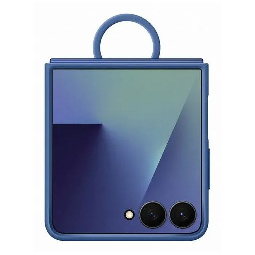 Samsung Ring Case (Silicone) voor Samsung Galaxy Z Flip7 5G Telefoonhoesje Blauw afbeelding