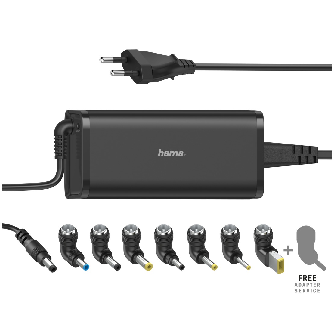 Hama UNIVERSELE NOTEBOOK-NETADAPTER, 15-19V/90W Voeding Zwart afbeelding
