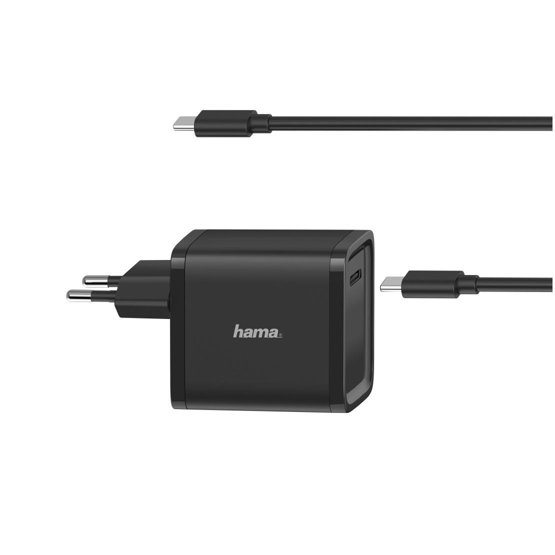 Hama UNIVERSELE USB-C-NOTEBOOK-NETADAPTER, POWER DELIVERY (PD), 5-20V/45W Voeding Zwart afbeelding