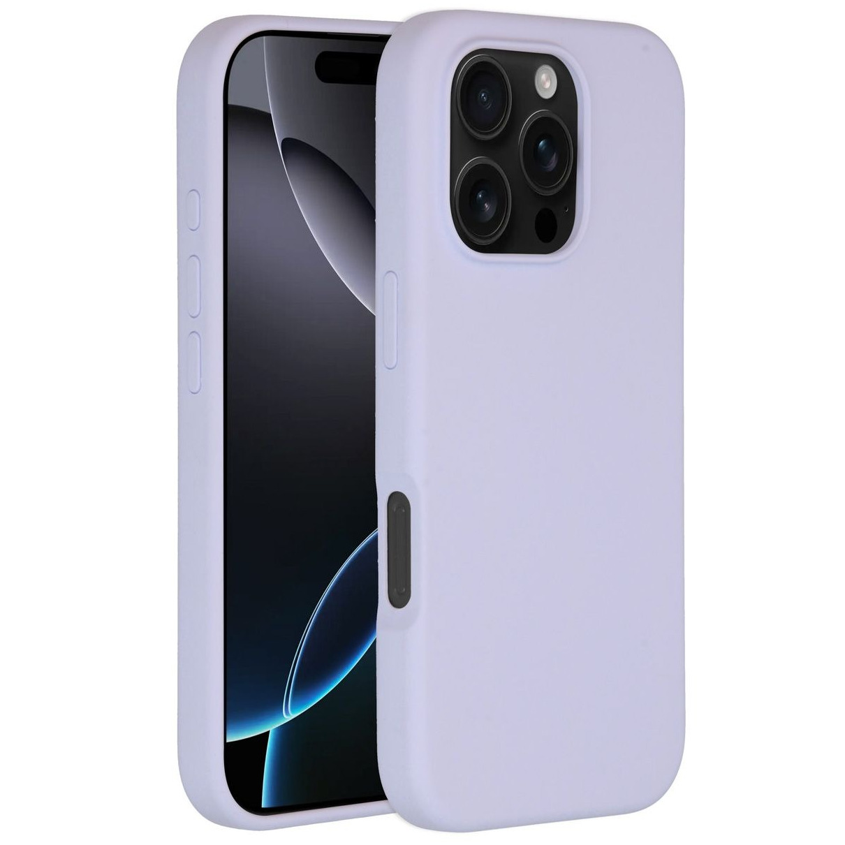 Accezz Liquid Silicone Backcover met MagSafe iPhone 16 Pro Telefoonhoesje Paars afbeelding