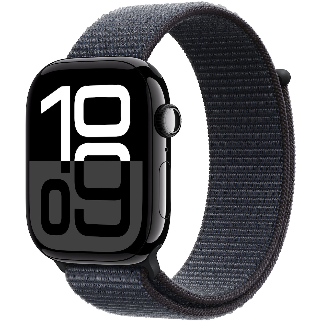 Apple Watch Series 10 GPS + Cellular 46mm Aluminium Case met Ink Sport Loop Smartwatch Zwart afbeelding