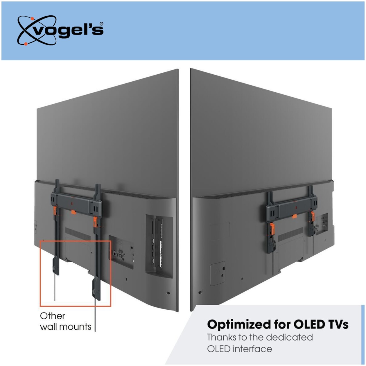 Vogel'S TVM 3405 SP OLED TV beugel Zwart, foto 2