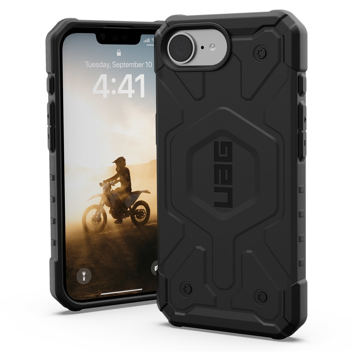 UAG Pathfinder Backcover MagSafe voor Apple iPhone 16e Telefoonhoesje Zwart afbeelding