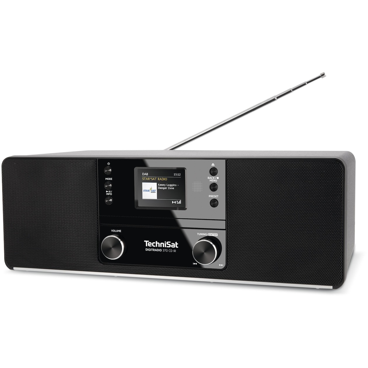 TechniSat Digitradio 370 CD IR Hybride radio Zwart afbeelding