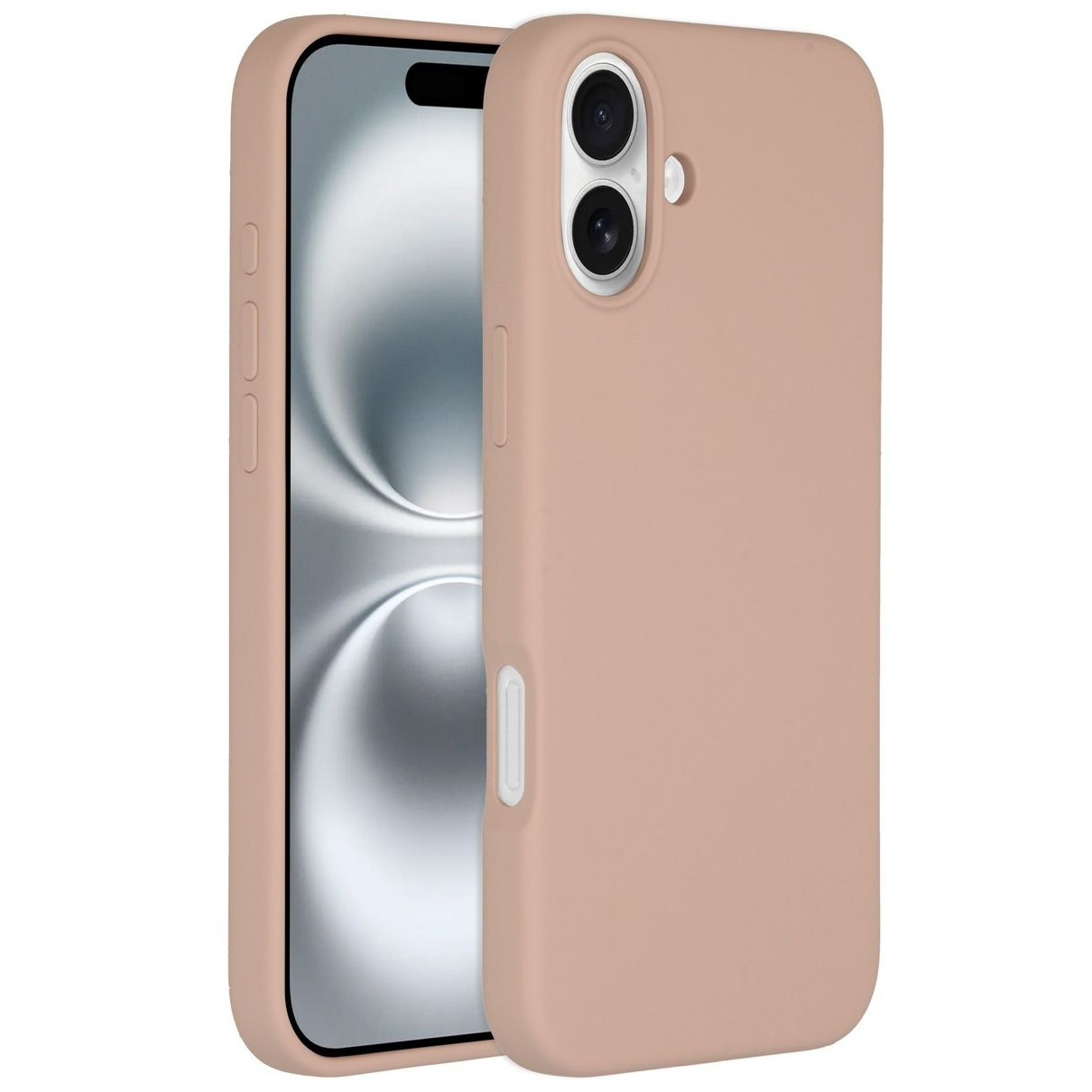 Accezz Liquid Silicone Backcover met MagSafe iPhone 16 Plus Telefoonhoesje Roze afbeelding