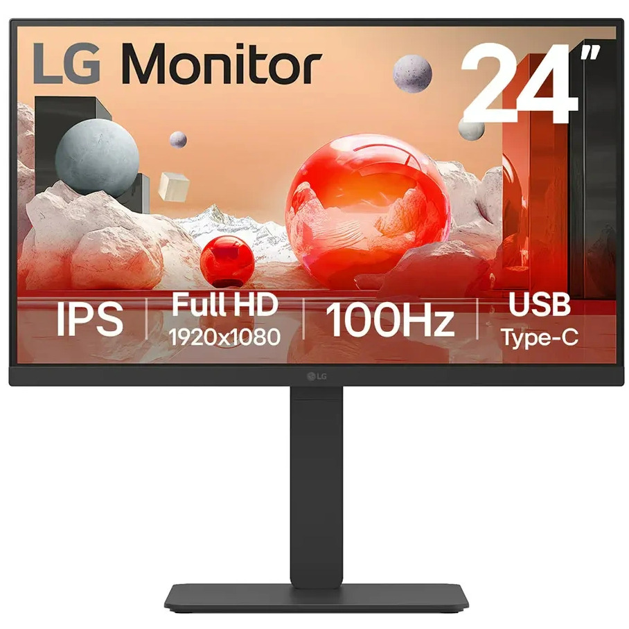 LG 24BA650-B Monitor Zwart