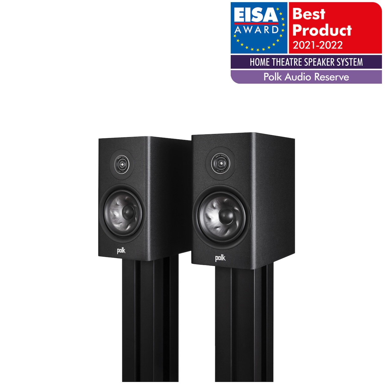Polk R200 PER SET Boekenplank speaker Zwart