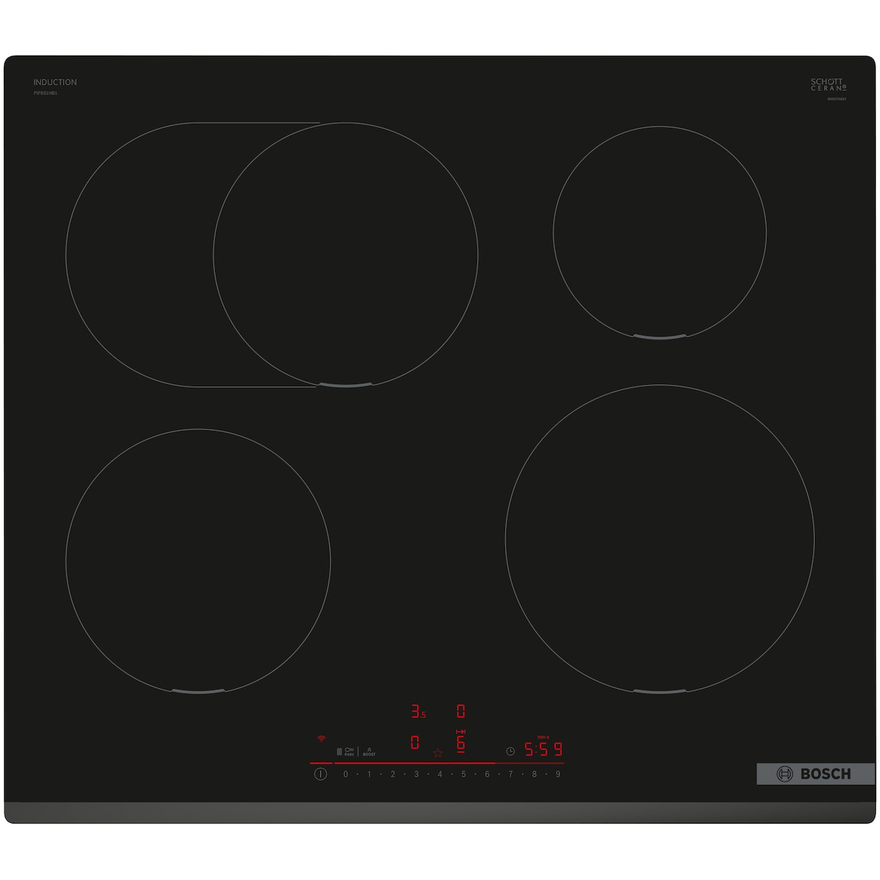 Bosch PIF631HB1E Inductie kookplaat Zwart