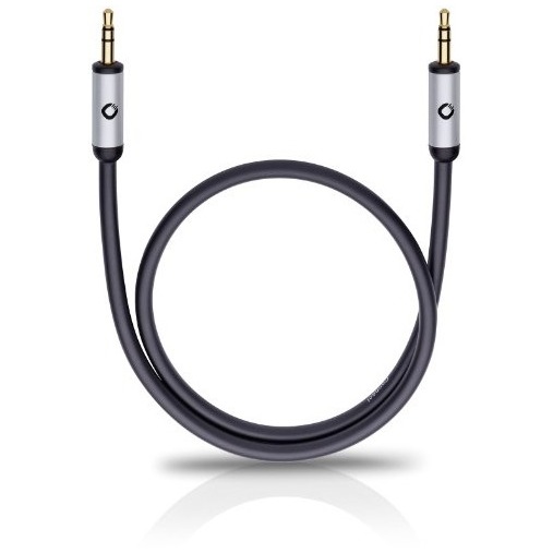 Oehlbach Mobiele audiokabel, 3,5 mm jack naar 3,5 mm jack lengte 1,5 meter Extender Zwart afbeelding