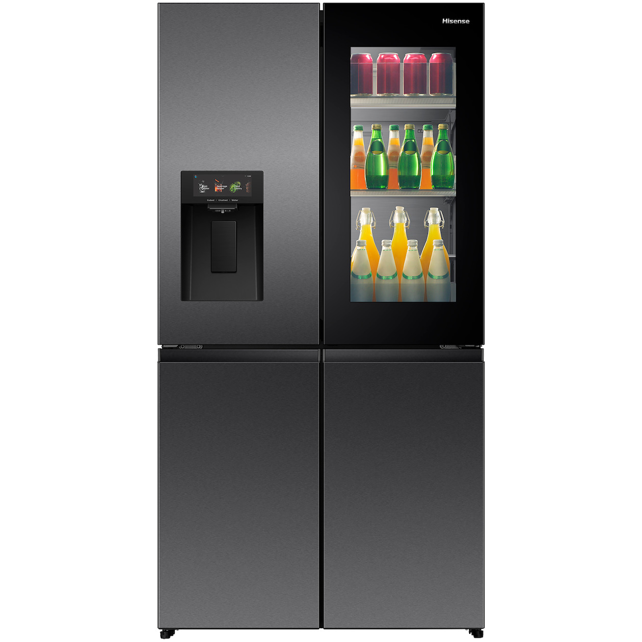 Hisense RQ600P7SKE Amerikaanse koelkast Zwart