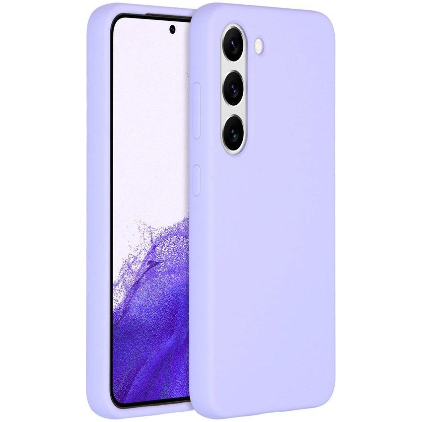 Accezz Liquid Silicone Backcover Samsung Galaxy S23 Telefoonhoesje Paars afbeelding