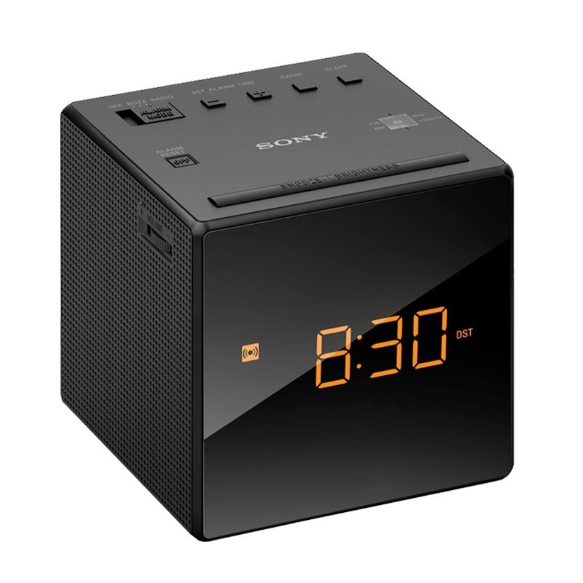 Sony ICF-C1 Wekker radio Zwart afbeelding